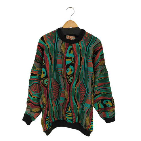 MULGA CLASSICS  90s オーストラリア製 ウール 3D ニット メンズ import:M